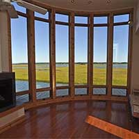 View from Guest House living area.  More furniture there now